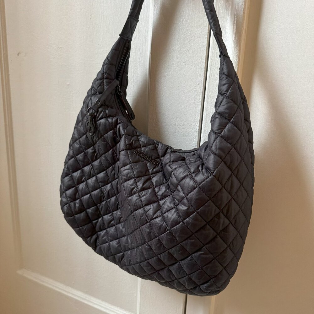 MZ Wallace Dark Quilted Shoulder Bag - Picture 2 of 4